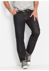 bonprix - Dżinsy regular fit, straight. Kolor: czarny, brązowy. Styl: klasyczny, sportowy #1