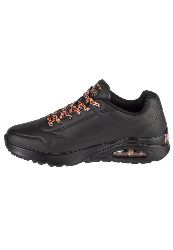 skechers - Buty sportowe Sneakersy męskie, Uno - Dr. Bombay. Kolor: czarny. Materiał: skóra. Sport: turystyka piesza