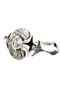 Polcarat Design - Bransoletka srebrna z cyrkoniami L 1622. Materiał: srebrne. Kolor: srebrny. Kamień szlachetny: cyrkonia