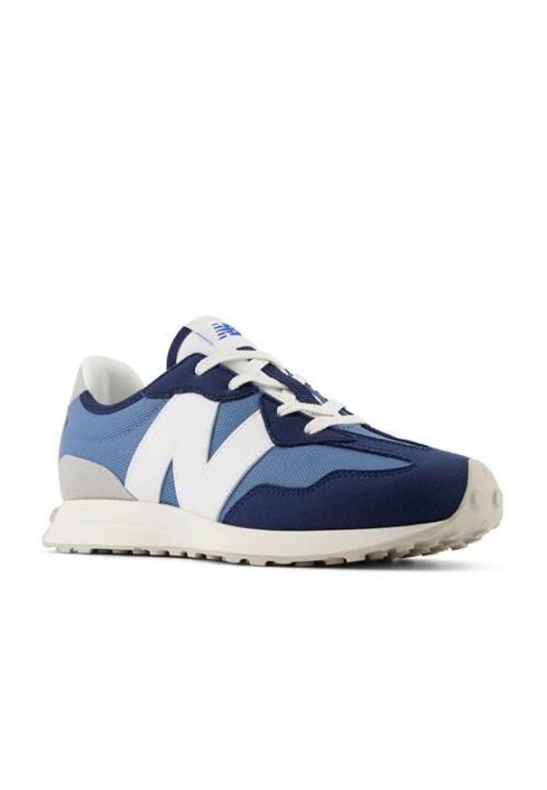 Buty do chodzenia dla dzieci New Balance Nb 327. Zapięcie: sznurówki. Kolor: niebieski, wielokolorowy. Materiał: tkanina, syntetyk, materiał. Szerokość cholewki: normalna. Sport: turystyka piesza