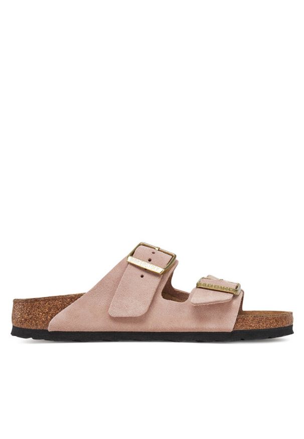 Birkenstock Klapki Arizona 1026170 Różowy. Kolor: różowy. Materiał: skóra, zamsz