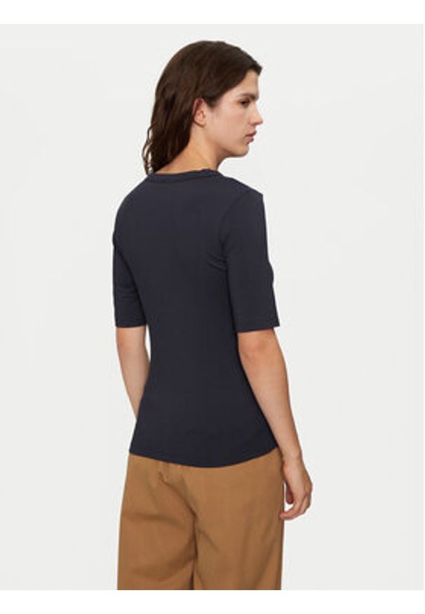 BOSS - Boss Bluzka Efita 50461122 Granatowy Slim Fit. Kolor: niebieski