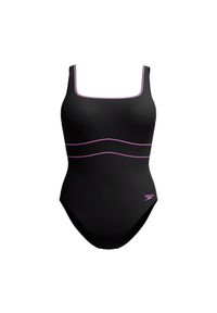 Damski kostium kąpielowy 1-częściowy Speedo Eco New Contour Eclipse 1P. Kolor: czarny, wielokolorowy, różowy #1