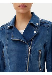 Morgan Kurtka jeansowa 241-VAMMY Niebieski Regular Fit. Kolor: niebieski. Materiał: bawełna