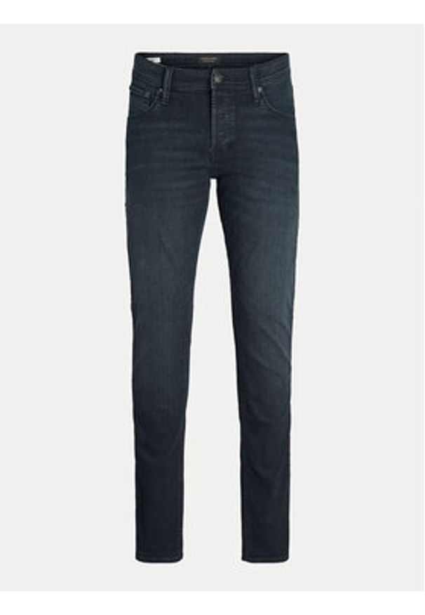 Jack & Jones Jeansy Glenn 12259055 Granatowy Slim Fit. Kolor: niebieski