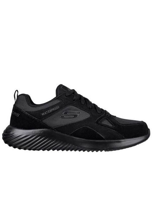 skechers - Buty do chodzenia męskie Skechers Bounderrivato. Zapięcie: sznurówki. Kolor: czarny. Materiał: guma, syntetyk, tkanina, materiał. Szerokość cholewki: normalna. Sport: turystyka piesza