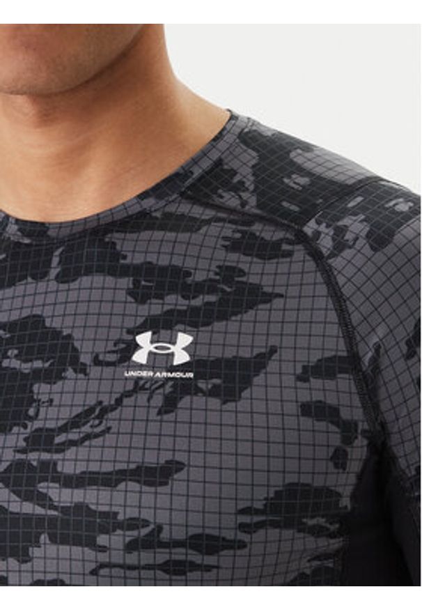 Under Armour Koszulka techniczna HeatGear® Printed 6009657 Czarny Slim Fit. Kolor: czarny. Materiał: syntetyk
