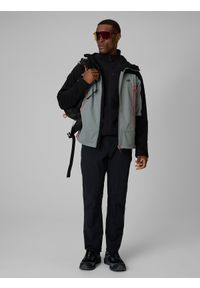 4f - 4F Polar regular bez kaptura męski - czarny M. Typ kołnierza: bez kaptura. Kolor: czarny. Materiał: polar. Długość: długie. Sport: turystyka piesza #2
