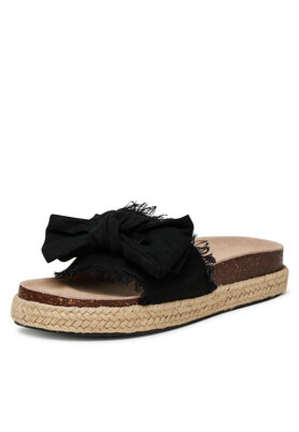 DeeZee Espadryle 92529 Czarny. Kolor: czarny. Materiał: materiał