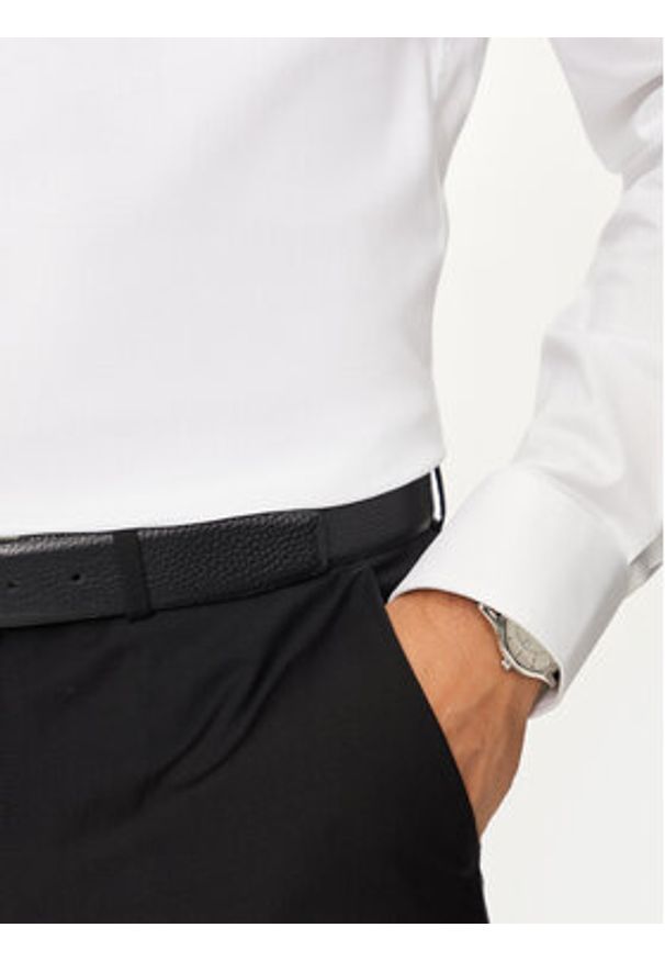 Calvin Klein Koszula K10K113546 Biały Regular Fit. Kolor: biały. Materiał: bawełna