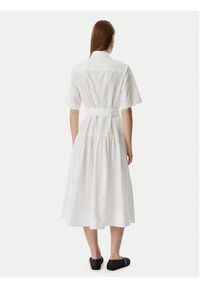 Karl Lagerfeld - KARL LAGERFELD Sukienka koszulowa B2W13017 Biały Regular Fit. Typ kołnierza: dekolt w karo. Kolor: biały. Materiał: bawełna. Typ sukienki: koszulowe #2