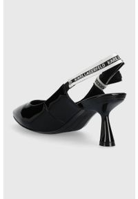 Karl Lagerfeld szpilki skórzane PANACHE kolor czarny KL30808. Kolor: czarny. Materiał: skóra. Obcas: na szpilce. Wysokość obcasa: średni #3