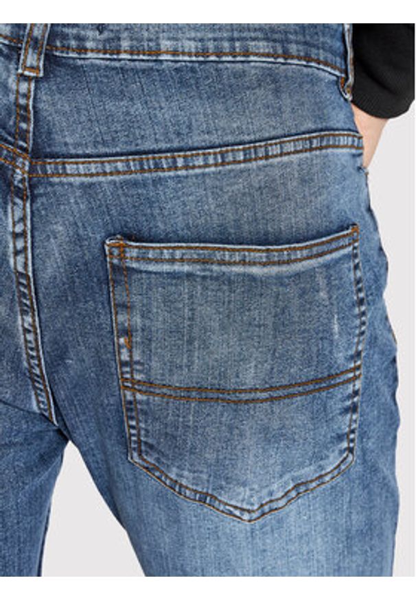 Brave Soul Jeansy MJN-MADISONLIGHT Granatowy Skinny Fit. Kolor: niebieski