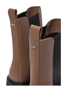 MICHAEL Michael Kors Sztyblety Asher 40F4ASFE5L Brązowy. Kolor: brązowy. Materiał: skóra #3