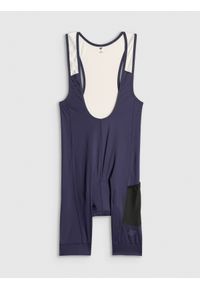 4f - 4F Spodenki rowerowe damskie - granatowe M. Kolor: niebieski. Materiał: materiał. Długość: krótkie. Sport: kolarstwo #1