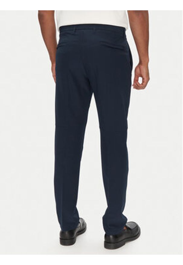 BOSS Spodnie materiałowe T_Commuter-Slim 50534303 Granatowy Slim Fit. Kolor: niebieski. Materiał: syntetyk