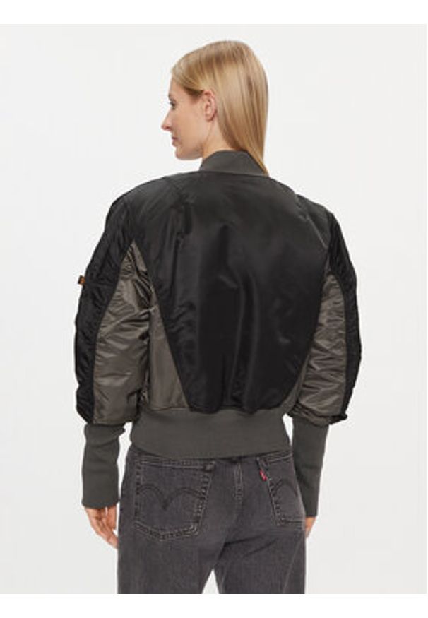 Alpha Industries Kurtka bomber MA-1 Cyber 108008 Czarny Regular Fit. Kolor: czarny. Materiał: syntetyk