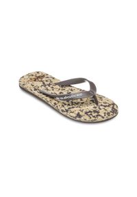 Quiksilver - Klapki dla Mężczyzn MOLOKAI RECYCLED. Okazja: na plażę. Kolor: beżowy. Materiał: guma, syntetyk, materiał. Styl: sportowy