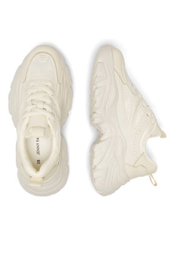 Jenny Fairy Sneakersy Elyna WSMS001-02 Beżowy. Kolor: beżowy. Materiał: mesh, materiał