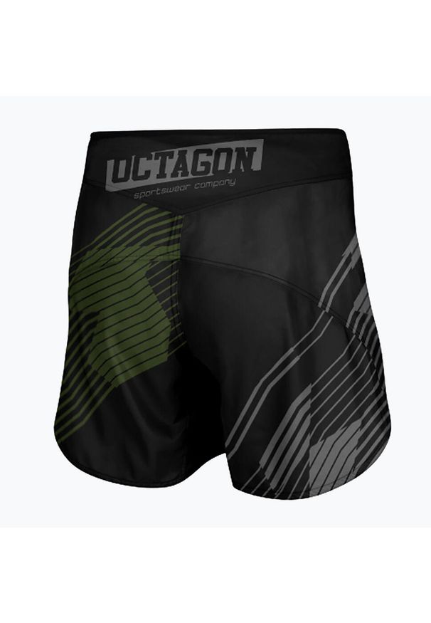 OCTAGON - Spodenki treningowe męskie Octagon Broken Line MMA. Kolor: czarny