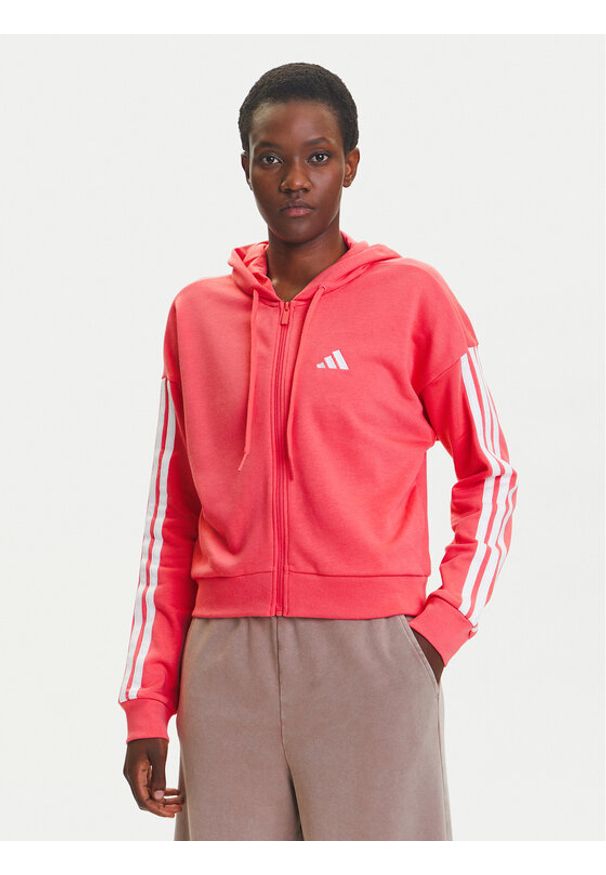 Adidas - adidas Bluza Essentials 3-Stripes KE4388 Różowy Regular Fit. Kolor: różowy. Materiał: bawełna