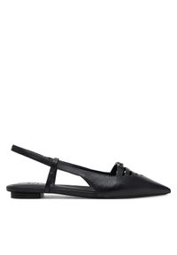 DKNY Baleriny K1524221 Czarny. Kolor: czarny. Materiał: skóra #1