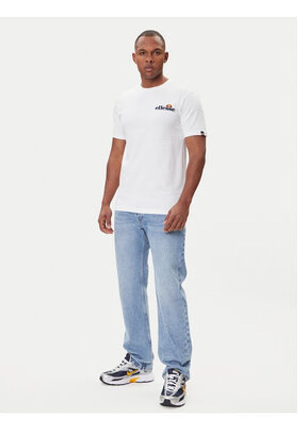 Ellesse T-Shirt Voodoo SHB06835 Biały Regular Fit. Kolor: biały. Materiał: bawełna