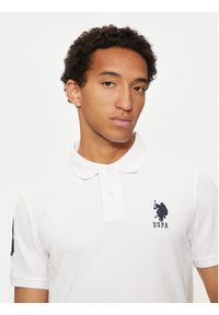 U.S. Polo Assn. Polo MUP3313 Biały Regular Fit. Typ kołnierza: polo. Kolor: biały. Materiał: bawełna