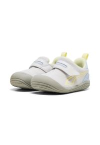 Puma - Sneakersy dla małych dzieci Kitten Mesh V PUMA. Kolor: szary, niebieski, wielokolorowy, żółty. Materiał: mesh. Sport: turystyka piesza