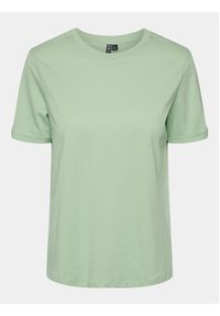 Pieces T-Shirt Ria 17086970 Zielony Regular Fit. Kolor: zielony. Materiał: bawełna #6