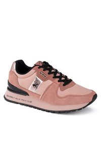 Beverly Hills Polo Club Sneakersy W-3C098-2A324 Różowy. Kolor: różowy. Materiał: zamsz, skóra #4