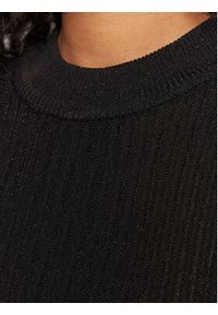 Gina Tricot Sweter Bea 18868 Czarny Slim Fit. Kolor: czarny. Materiał: syntetyk #5