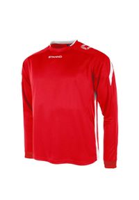 STANNO - Dziecięcy dżersej z długim rękawem Stanno Drive Match. Kolor: czerwony, wielokolorowy, biały. Materiał: jersey. Długość rękawa: długi rękaw. Długość: długie #2