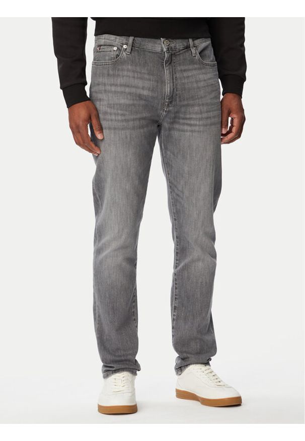 TOMMY HILFIGER - Tommy Hilfiger Jeansy Bleecker MW0MW44345 Szary Slim Fit. Kolor: szary