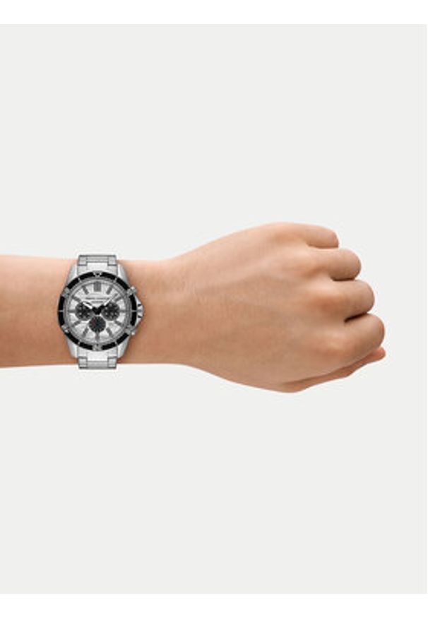 Armani Exchange Zegarek Spencer AX1969 Srebrny. Kolor: srebrny