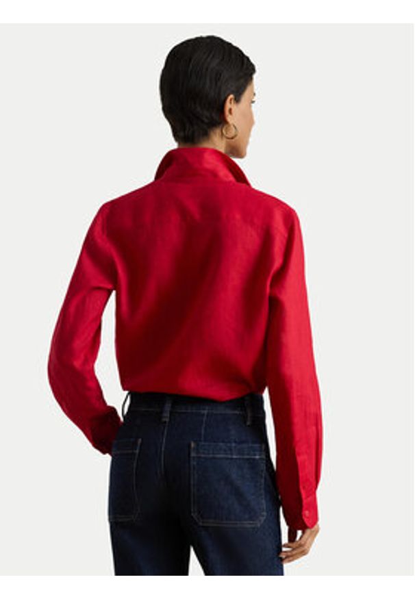 Lauren Ralph Lauren - LAUREN RALPH LAUREN Koszula 200782777073 Czerwony Relaxed Fit. Kolor: czerwony. Materiał: len