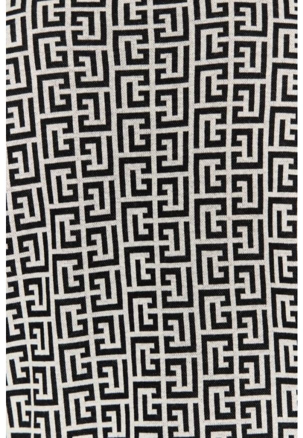 Balmain - BALMAIN Męski t-shirt w czarno-biały monogram, Rozmiar 2XL. Kolor: wielokolorowy