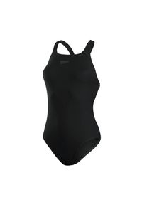 Damski jednoczęściowy kostium kąpielowy Speedo Eco+ Medalist. Kolor: czarny. Materiał: poliester #1