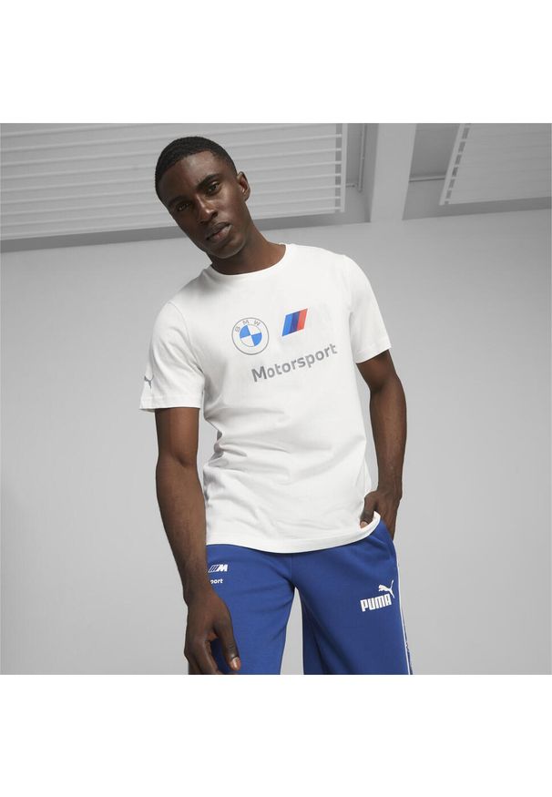 Koszulka sportowa męska Puma 62131402. Kolor: biały. Materiał: bawełna