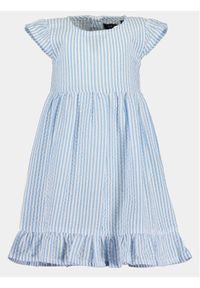 Blue Seven Sukienka letnia 919048 X Błękitny Regular Fit. Kolor: niebieski. Materiał: bawełna. Sezon: lato