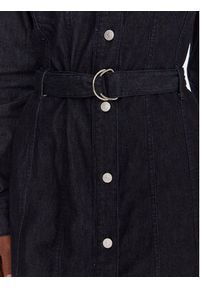 Tommy Jeans Sukienka jeansowa DW0DW21649 Granatowy Regular Fit. Kolor: niebieski. Materiał: bawełna