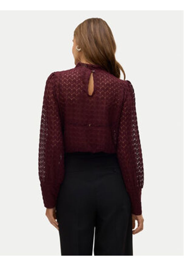 Vero Moda Bluzka Becca 10302894 Fioletowy Regular Fit. Kolor: fioletowy. Materiał: syntetyk