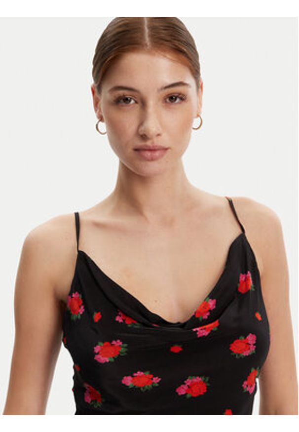 BARDOT Top 59752TB2 Czarny Slim Fit. Kolor: czarny. Materiał: wiskoza