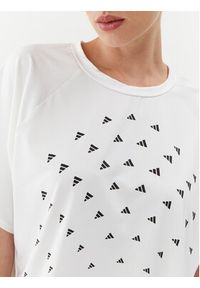 Adidas - adidas Koszulka techniczna BLUV Print Performance IL9577 Biały Loose Fit. Kolor: biały. Materiał: syntetyk. Wzór: nadruk #2
