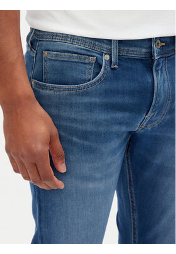 Pepe Jeans Jeansy PM207389 Niebieski Slim Fit. Kolor: niebieski