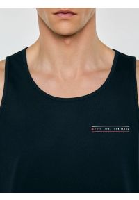 Big-Star - Koszulka męska bez rękawów granatowa Soner 403. Kolor: niebieski. Materiał: dzianina. Długość rękawa: bez rękawów. Wzór: nadruk. Styl: klasyczny, sportowy #2