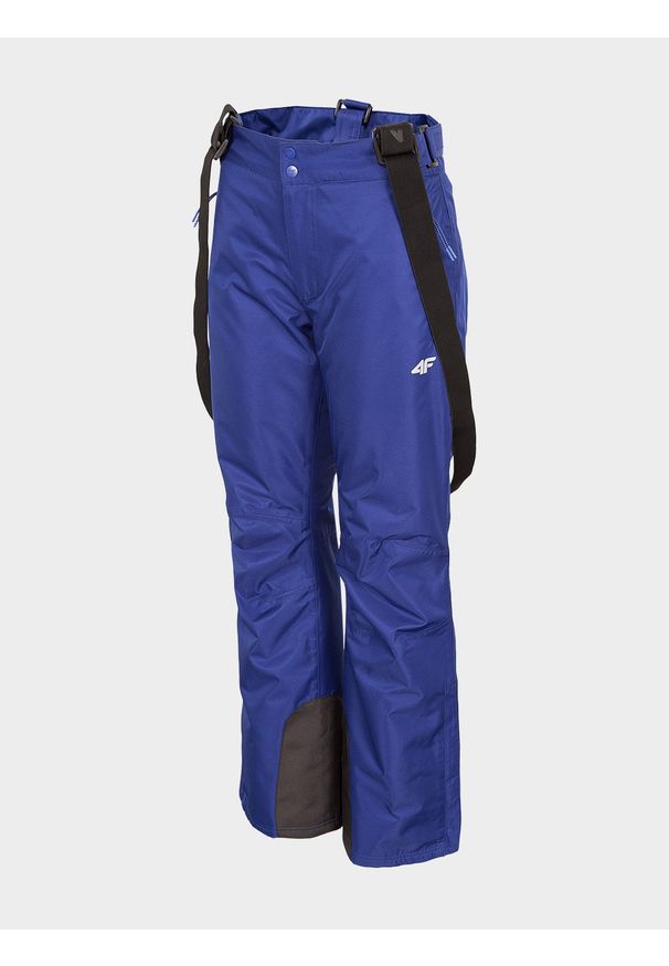 4f - Spodnie narciarskie damskie. Kolor: niebieski. Materiał: poliester. Sezon: zima. Sport: narciarstwo