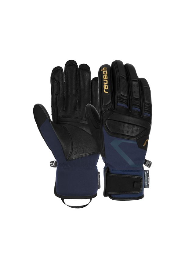 Rękawice narciarskie Reusch Pro RC. Kolor: czarny, niebieski, wielokolorowy. Sezon: zima. Sport: narciarstwo