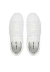 Calvin Klein Sneakersy Low Pro Cups Lth Ml HW0HW03146 Biały. Kolor: biały. Materiał: skóra #6