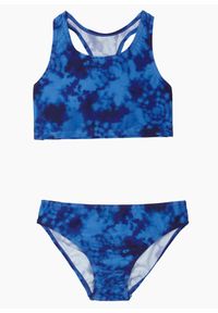 bonprix - Bikini (2 części). Kolor: niebieski. Wzór: nadruk #1
